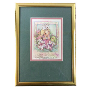 Jody Bergsma Print Signed Framed I Dont Worry About Tommorrow. Worry About Today